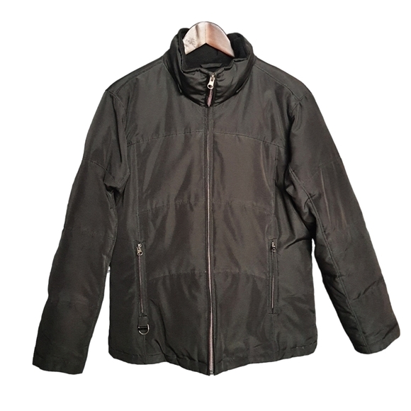 Vintage Feather Down Insolated Warm Winter Jacket Black Size S - Picture 1 of 13